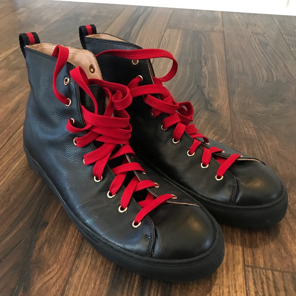 leather sneakers